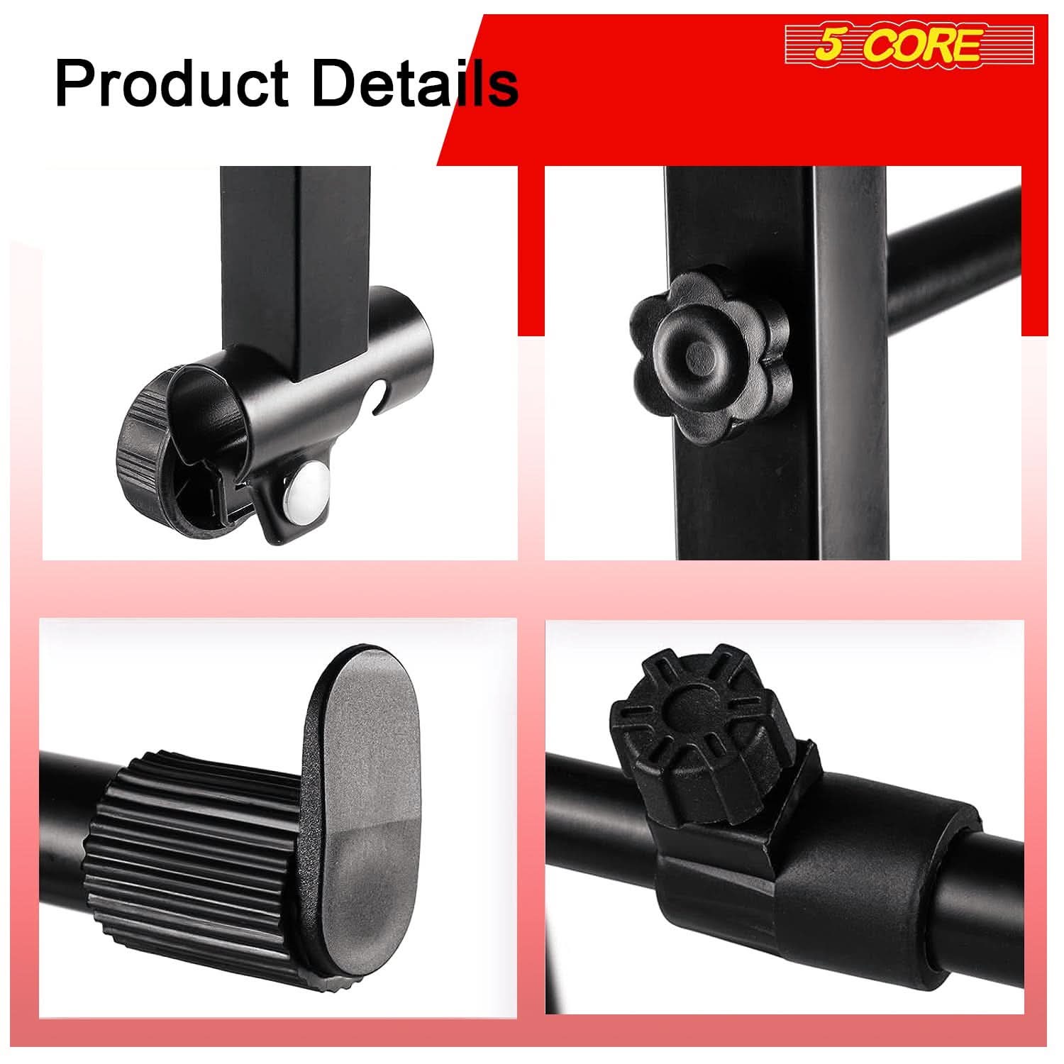 5 Core Keyboard Stand 2 Tier Adjustable Electric Piano Sturdy Foldable Holder - YBBLEXCLUSIVE SHOP