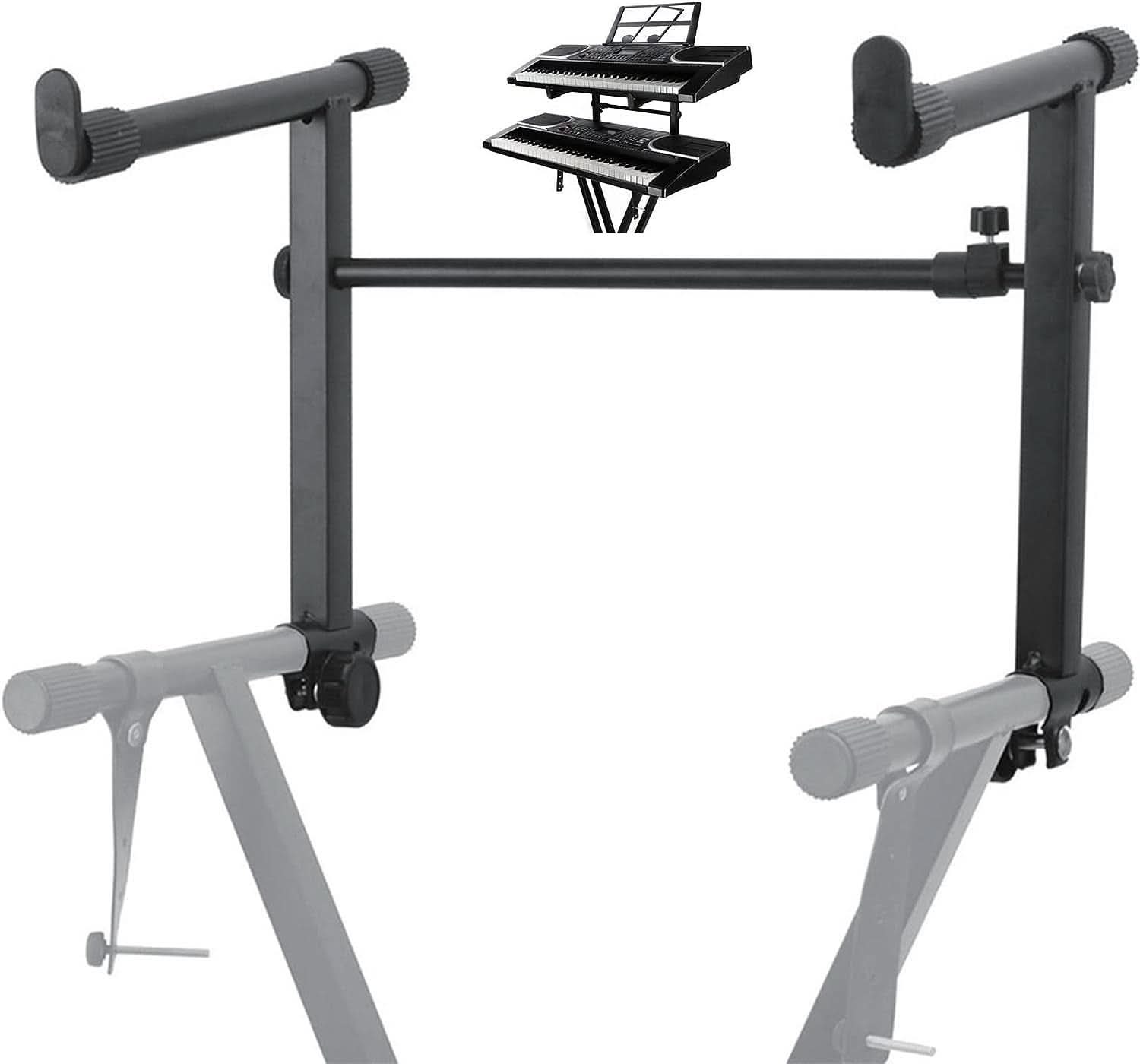 5 Core Keyboard Stand 2 Tier Adjustable Electric Piano Sturdy Foldable Holder - YBBLEXCLUSIVE SHOP