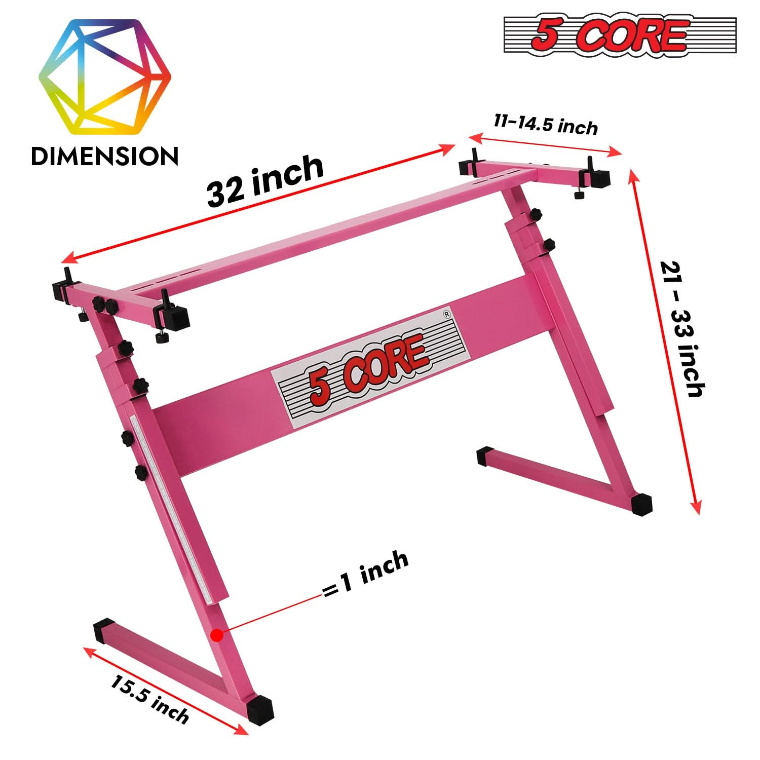 5 Core Keyboard Stand Z Style Height Adjustable Sturdy Piano Riser Lift Holder Stands - YBBLEXCLUSIVE SHOP