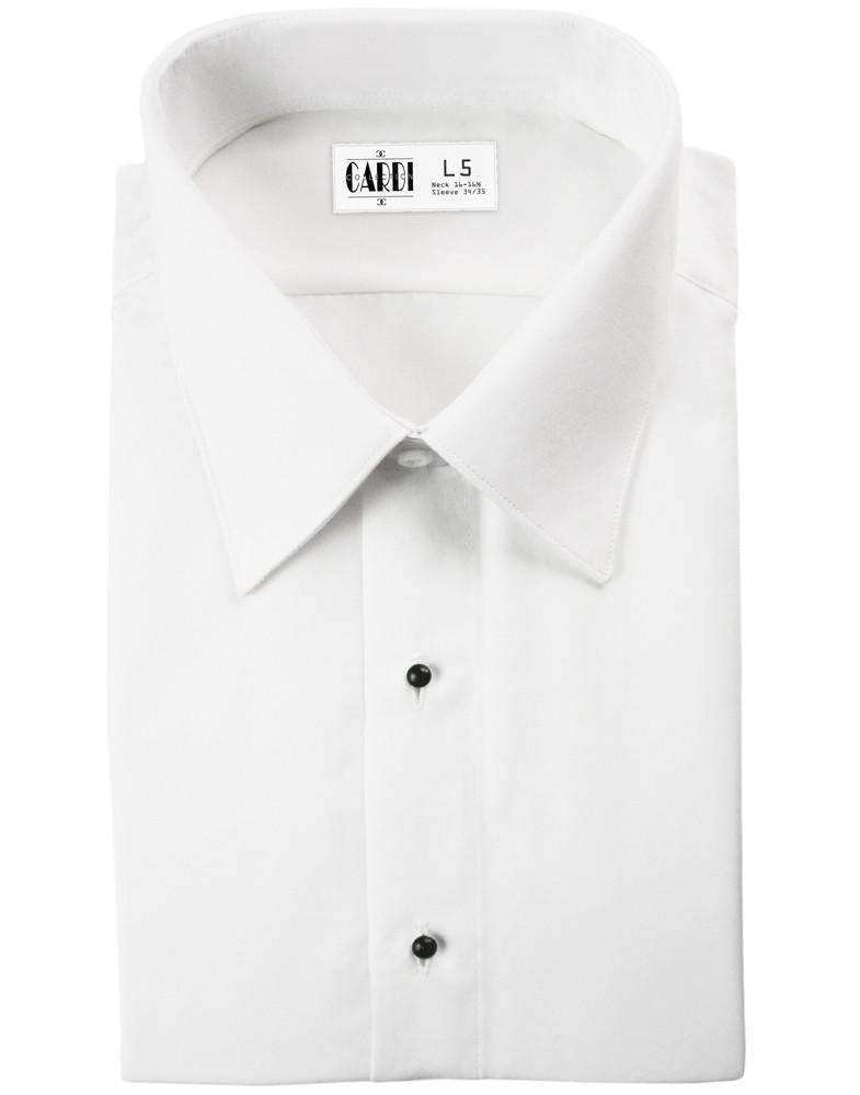 "Como" Kids White Laydown Tuxedo Shirt - YBBLEXCLUSIVE SHOP